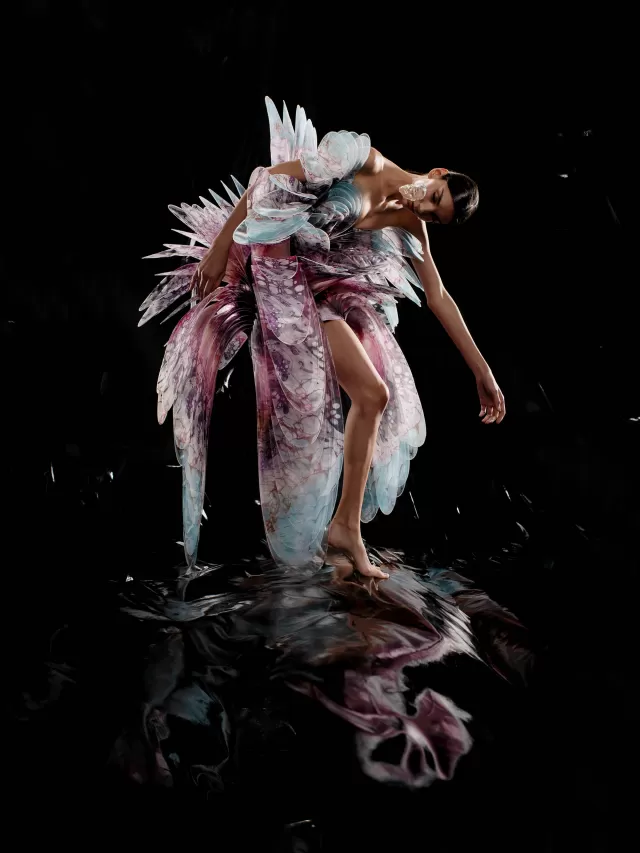 David Uzochukwu for Iris van Herpen, {Hydrozoa} Dress, {Sensory Seas} Collection, 2020